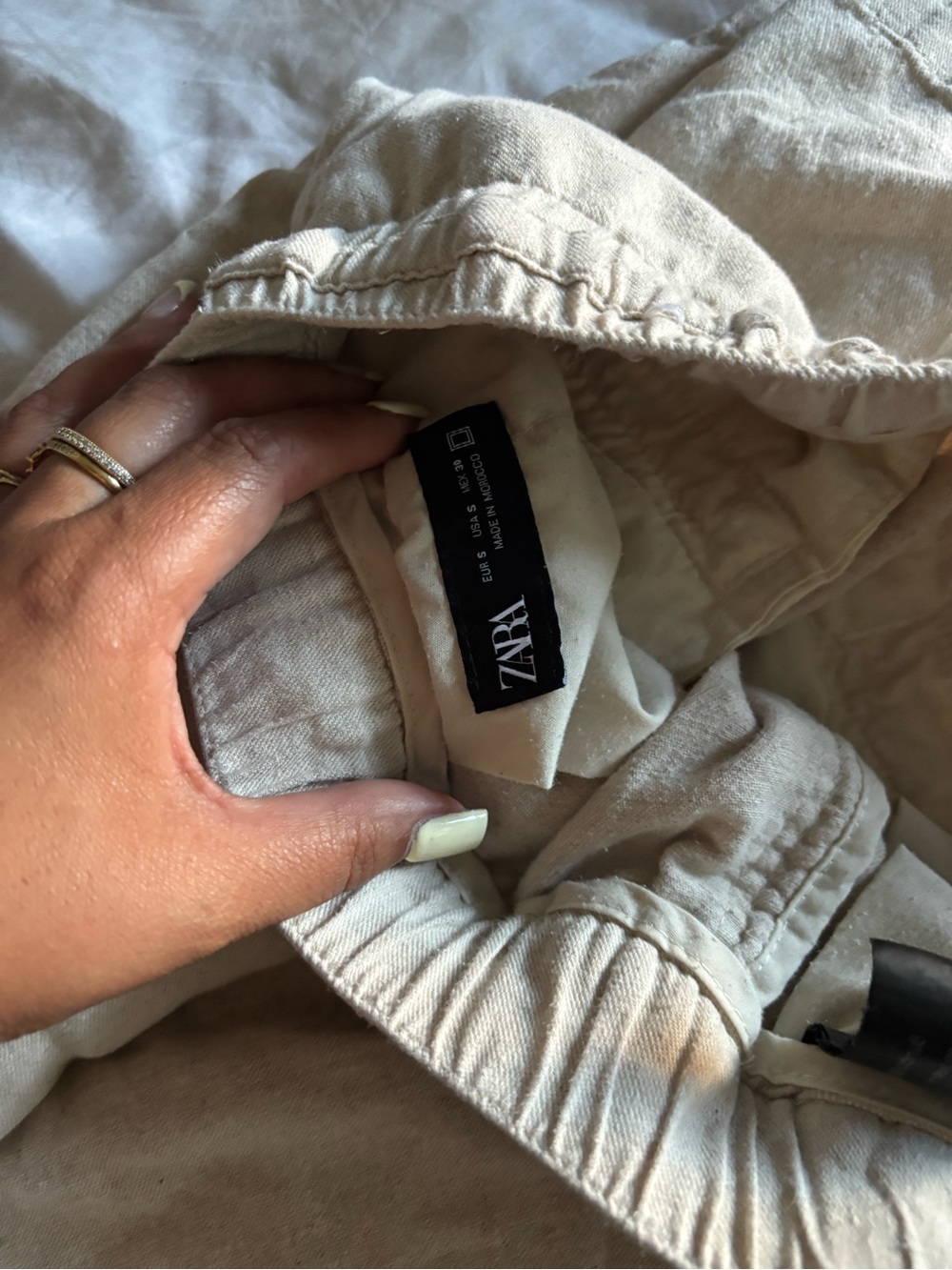 ZARA Light Beige Cotton Jacket
